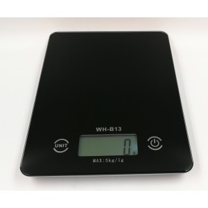 WH-B13 čierna digitálna kuchynská váha do 5kg
