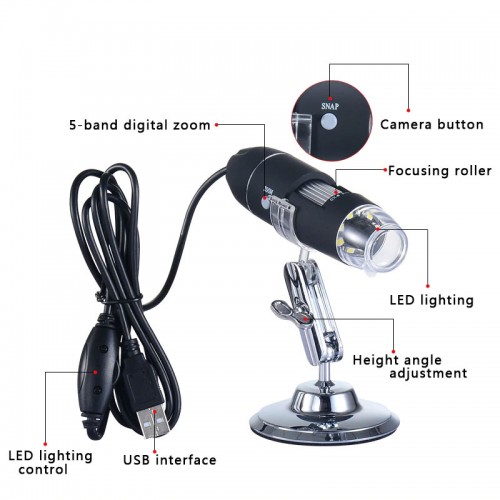 USB digitálny mikroskop so zväčšením až 500x