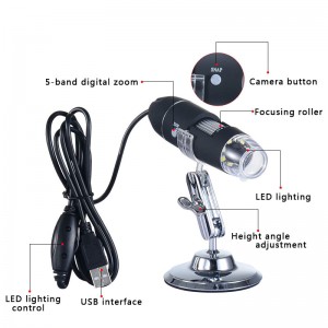USB digitálny mikroskop so zväčšením až 1000x