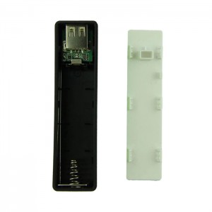 USB Power Banka na 1x 18650 batériu čierna