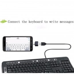 USB/microUSB OTG adaptér čierny