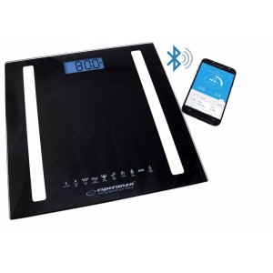 EBS016K Esperanza Digitálna osobná váha 8v1 s bluetooth b.fit čierna