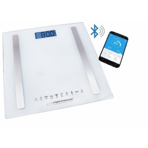 EBS016W Esperanza Digitálna osobná váha 8v1 s bluetooth b.fit biela