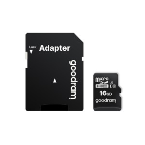 Karta micro-SD HC 16GB class 10 + adaptér SD