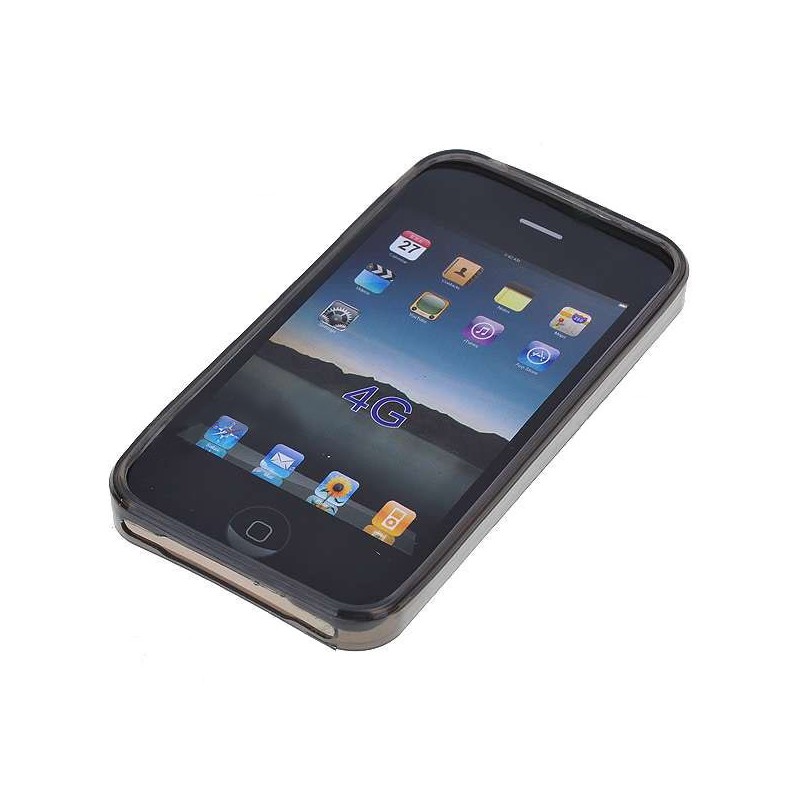 Ochranné silikónové puzdro pre Apple iPhone 4 - priesvitne čierne Ochranné silikónové puzdro pre Apple iPhone 4 - priesvitne čierne