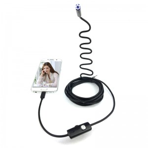 2m 8mm HD Android endoskop s LED