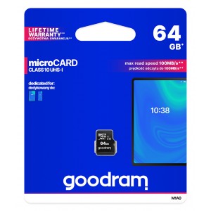 Karta micro-SD HC 64GB class 10 + adaptér SD