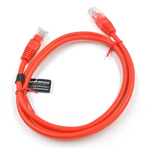 EB273R UTP CAT 5E patchcord kábel 1m červený Esperanza