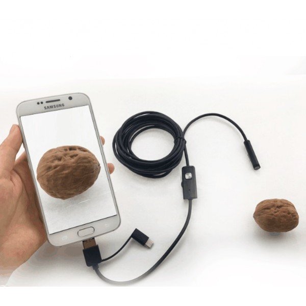 1m/8mm HD endoskop pre PC a Android USB/microUSB/USB-C