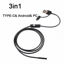 5m/5.5mm endoskop pre PC a Android USB/microUSB/USB-C Hard