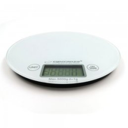 Esperanza EKS003W Digitálna kuchynská váha do 5kg/1g biela