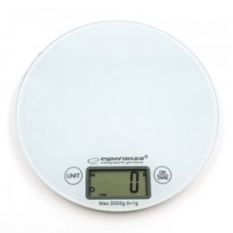 Esperanza EKS003W Digitálna kuchynská váha do 5kg/1g biela
