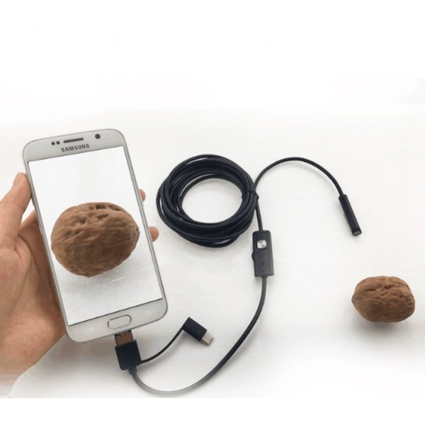 5m/5.5mm endoskop pre PC a Android USB/microUSB/USB-C 5m/5.5mm endoskop pre PC a Android USB/microUSB/USB-C