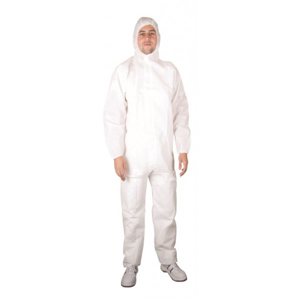 XXXL SMS Overal Guard biely jednorázový H4053