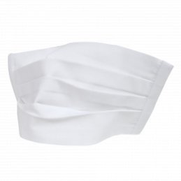 10ks/bal Bavlnené 2-vrstvové rúško biele s gumičkou