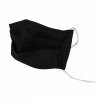 10ks/bal Bavlnené 2-vrstvové rúško čierne  s gumičkou