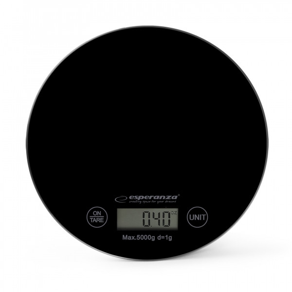 Esperanza EKS003K Digitálna kuchynská váha do 5kg/1g čierna