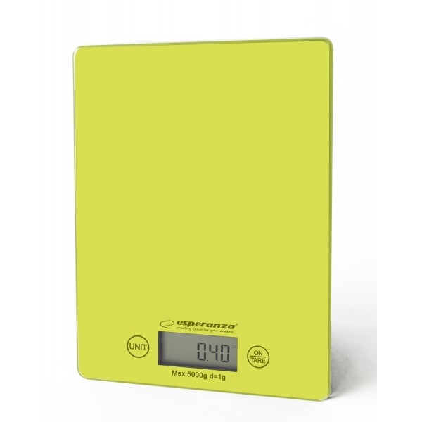 Esperanza EKS002W kuchynská váha Lemon zelená 5kg/1g