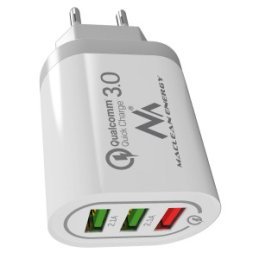 Maclean Energy nabíjačka QC 3.0  MCE479 B - biela Qualcomm Quick Charge 3,6-6V / 3A, 6-9V / 2A, 9-12V / 1,5A