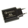 Maclean Energy nabíjačka QC 3.0  MCE479 B - čierna Qualcomm Quick Charge 3,6-6V / 3A, 6-9V / 2A, 9-12V / 1,5A