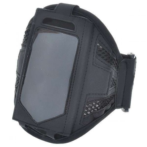 Športové púzdro na ruku pre iPhone 4 - čierne