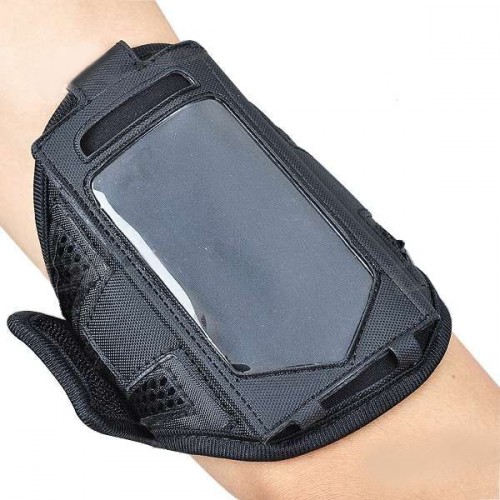 Športové púzdro na ruku pre iPhone 4 - čierne