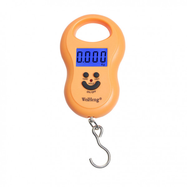 WH-A03L digitálna závesná rybárska váha do 50kg oranžová WH-A03L digitálna závesná rybárska váha do 50kg oranžová