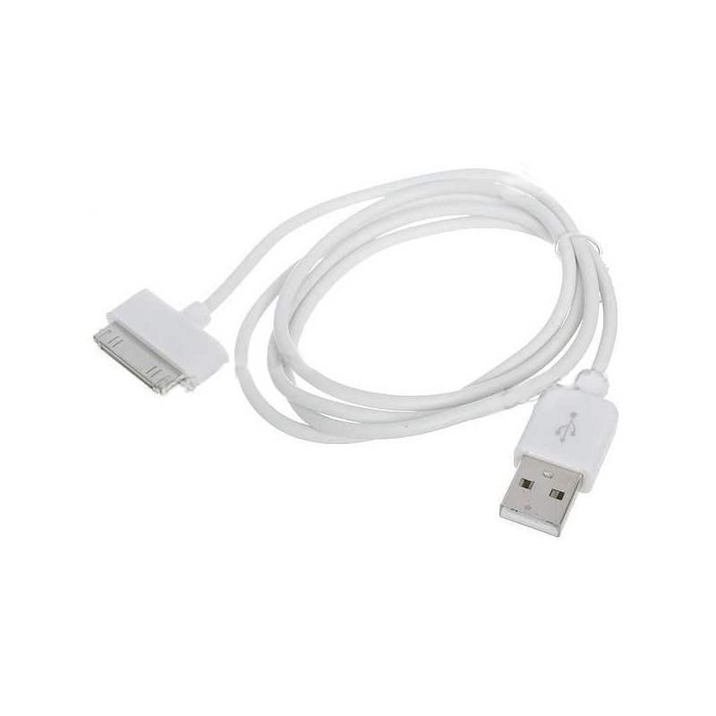 USB Data kábel pre iPhone 4 - biely USB Data kábel pre iPhone 4 - biely