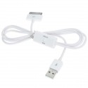 USB datový a nabíjací kábel pre iPod, iPhone 3GS, iPhone 4 1m