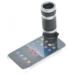 Objektív s 6x zväčšením so zadným krytom pre iPhone 4
