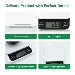 KP2048B Bluetooth nutričná váha 5kg/0,1g