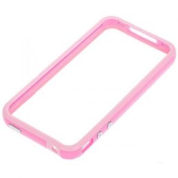 Štýlový Ochranný rám pre iPhone 4 - ružový