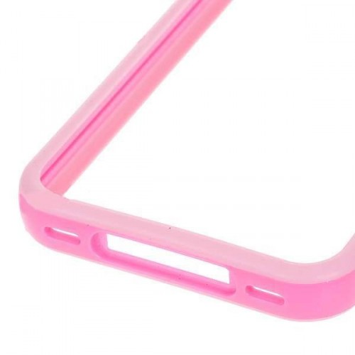 Štýlový Ochranný rám pre iPhone 4 - ružový