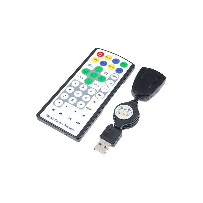 Super kompaktný diaľkový ovládač s USB prijímačom Super kompaktný diaľkový ovládač s USB prijímačom